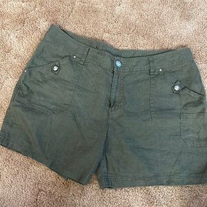 International Concepts sz 14 linen shorts